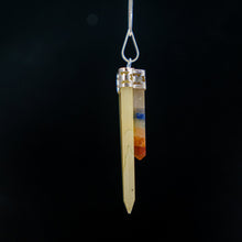 Load image into Gallery viewer, Chakra Bonded Point Pendant w/ Flat Gemstone | 5pk