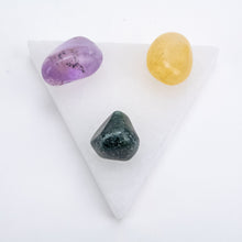 Load image into Gallery viewer, *Selenite Cleansing/Charging Plate | MOROCCO | 60-70 mm | Triangle