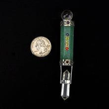 Load image into Gallery viewer, Chakra Healing Wand w/ Silver | India