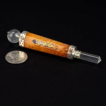 Load image into Gallery viewer, Chakra Healing Wand w/ Silver | India