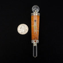 Load image into Gallery viewer, Chakra Healing Wand w/ Silver | India