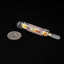 Load image into Gallery viewer, Chakra Healing Wand w/ Silver | India