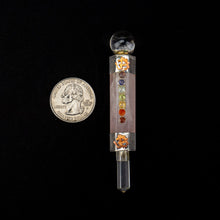Load image into Gallery viewer, Chakra Healing Wand w/ Silver | India