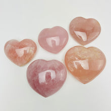 Load image into Gallery viewer, Rose Quartz Heart 75-100mm
