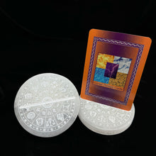 Load image into Gallery viewer, Selenite | Zodiac Wheel Crystal Charging Plate | Morocco
