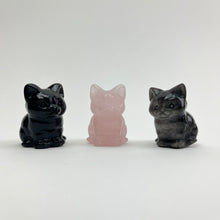 Load image into Gallery viewer, Mini Carved Crystal Cats | 35mm
