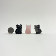 Load image into Gallery viewer, Mini Carved Crystal Cats | 35mm
