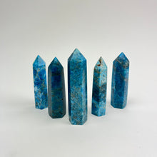 Load image into Gallery viewer, Blue Apatite | Polished Points Skinny |80-90mm
