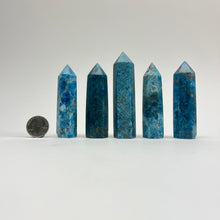 Load image into Gallery viewer, Blue Apatite | Polished Points Skinny |80-90mm
