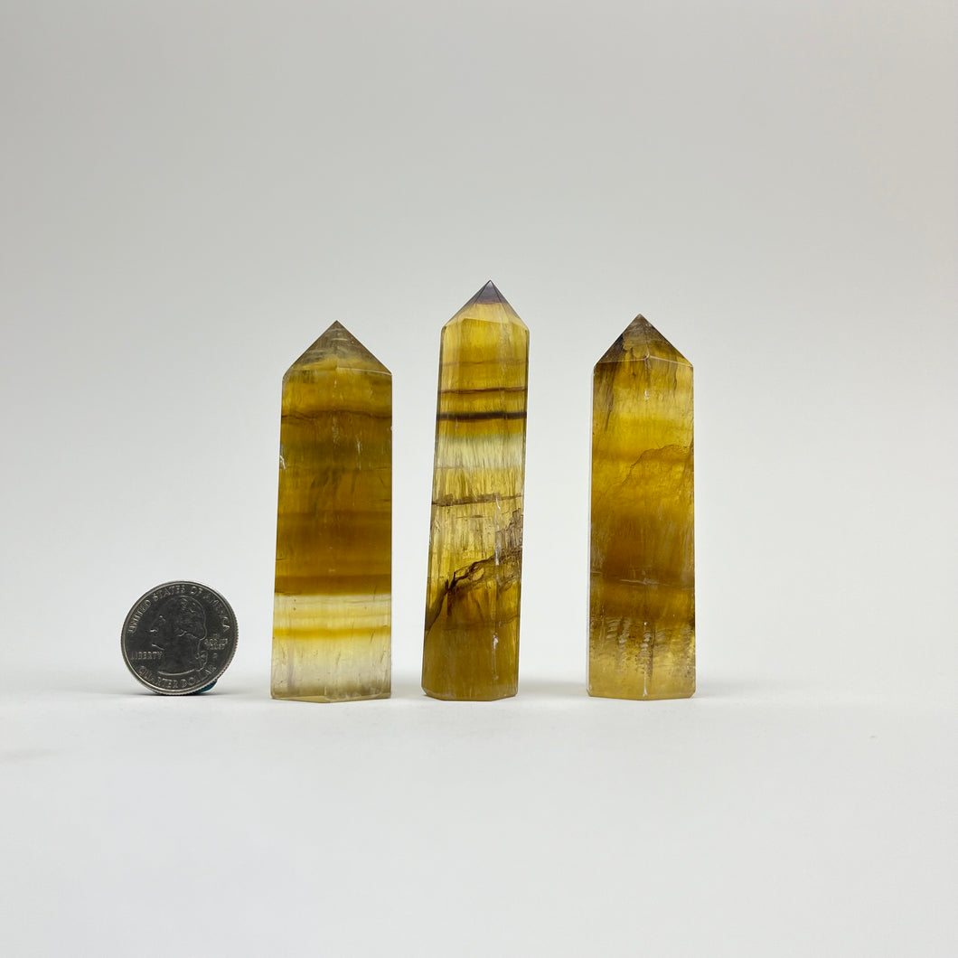 Yellow Fluorite | Polished Points