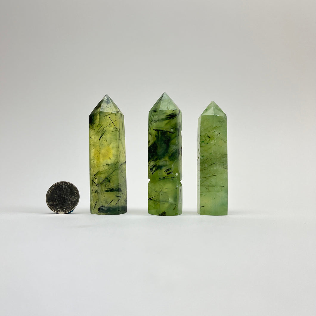 Prehnite | Polished Points | 80-90mm