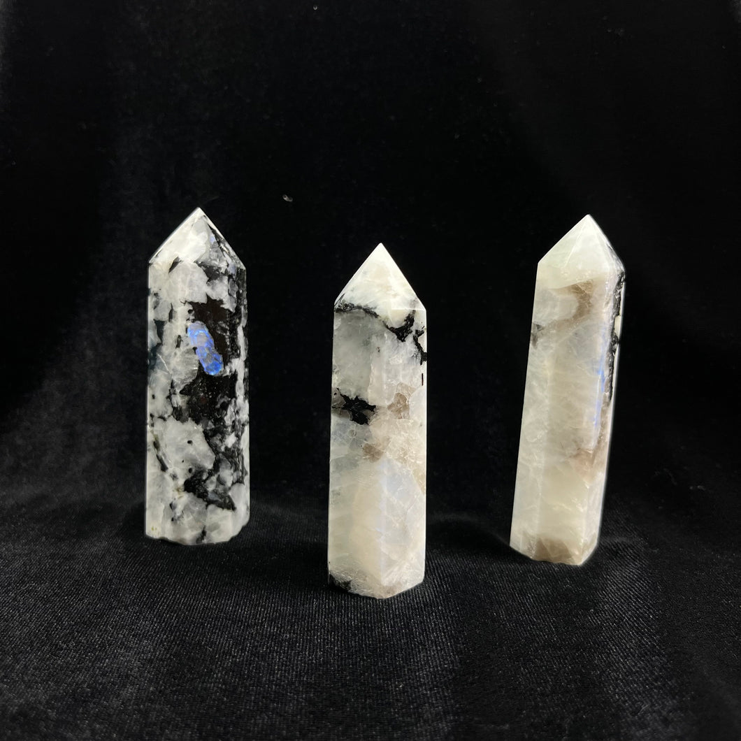 Rainbow Moonstone | Polished Points | 80-90mm