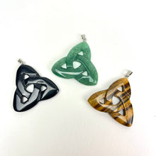 Load image into Gallery viewer, Triquetra Crystal Pendant | 35mm
