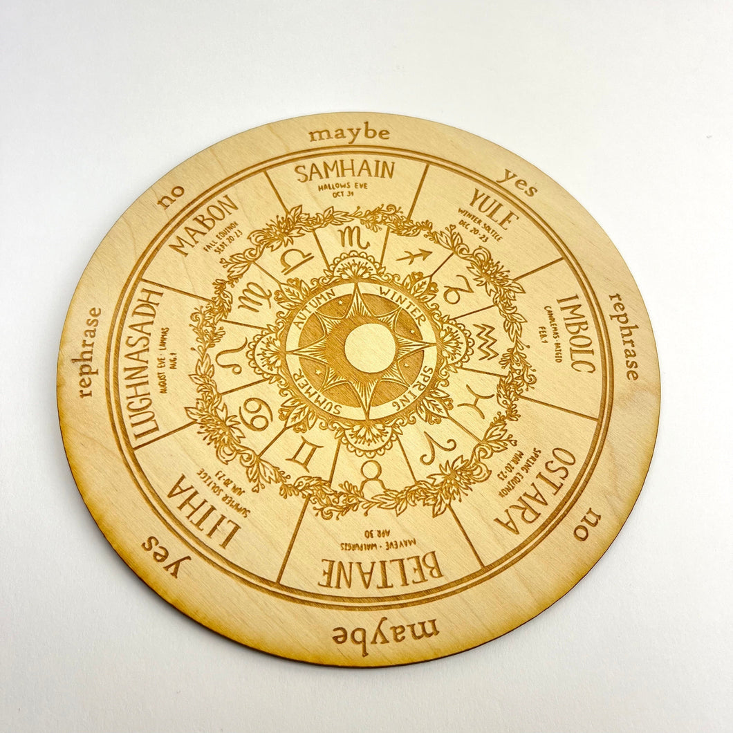 Wheel of the Year | Pendulum Board with Description