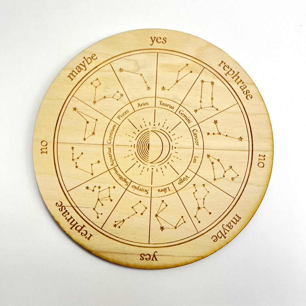 Zodiac Wheel | Pendulum Board with Description