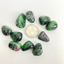 Load image into Gallery viewer, Zoisite with Ruby Tumbled | 15-30mm | 100 Grams

