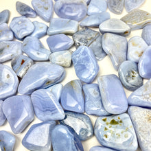 Load image into Gallery viewer, Blue Lace Agate | Tumbled | 25-35mm
