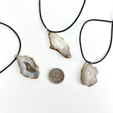 Load image into Gallery viewer, Natural Druzy Cord Necklace
