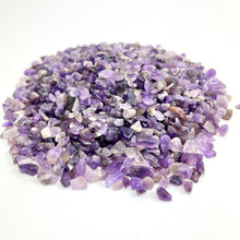Load image into Gallery viewer, Amethyst | Tumbled Chips | 1lb | 4-7mm | India
