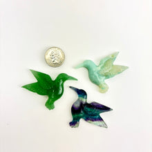 Load image into Gallery viewer, Carved Crystal Hummingbird | 65mm
