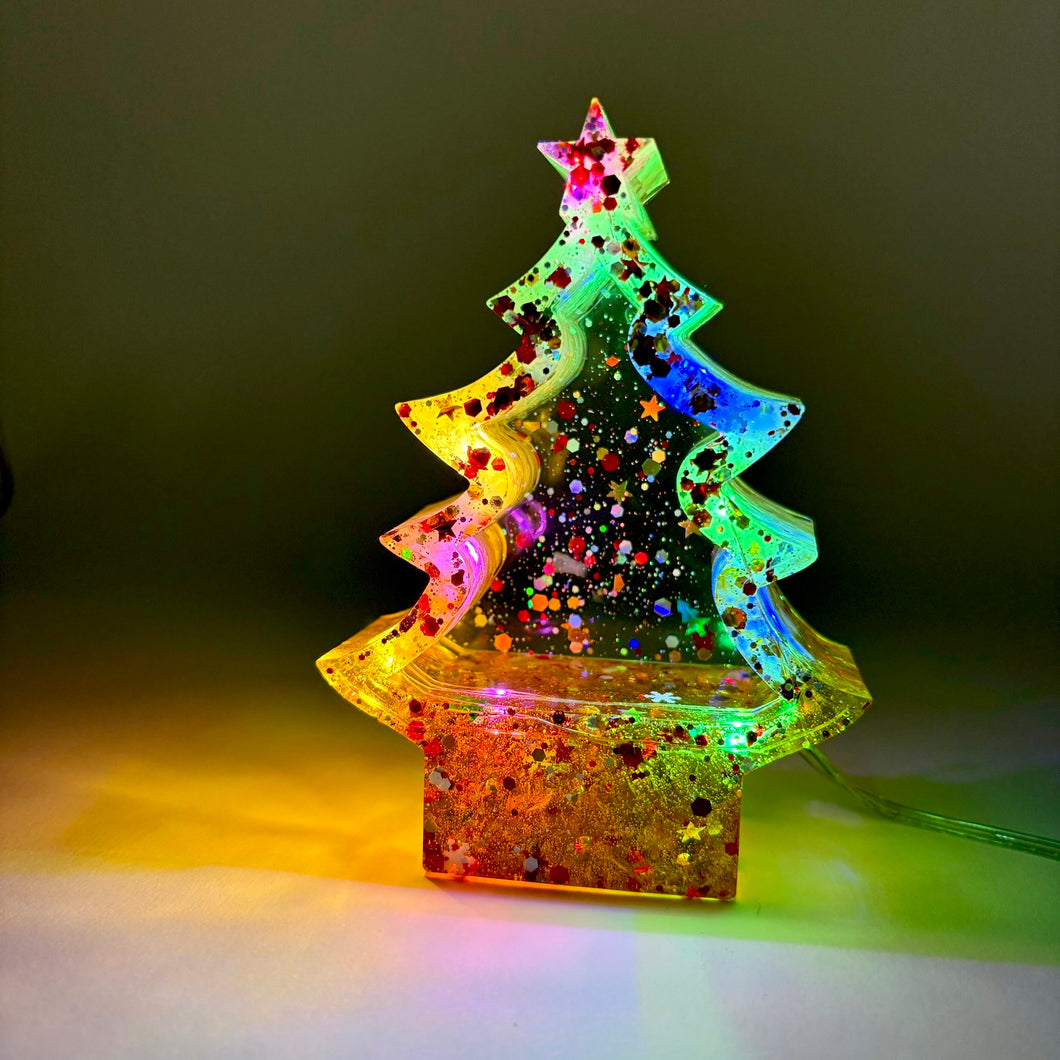 Orgonite Holiday Tree LED Light