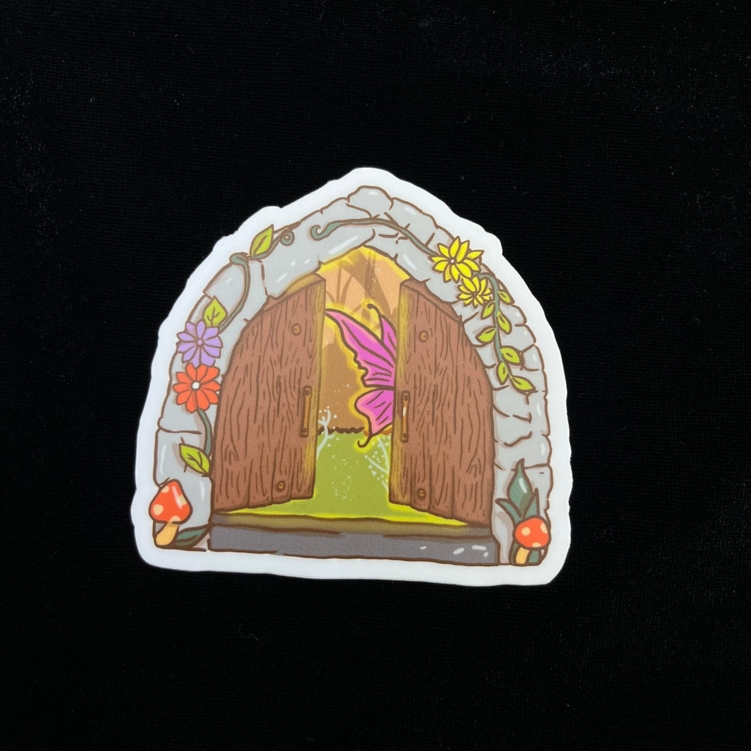 Just Missed Me Fairy House | Vinyl Stickers