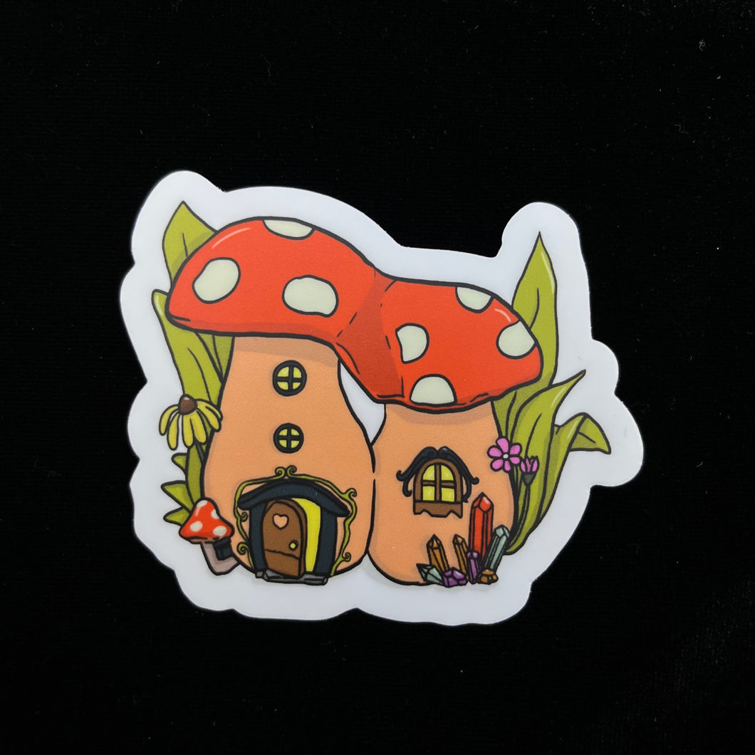Mushroom In-Law Fairy House | Vinyl Stickers