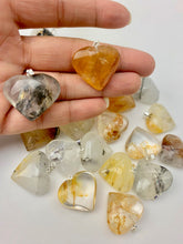 Load image into Gallery viewer, *Crystal Heart Pendants | Choose a Stone!
