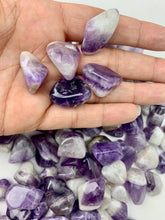 Load image into Gallery viewer, Amethyst &quot;Chevron&quot; | Tumbled |  Brazil
