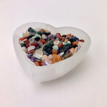 Load image into Gallery viewer, *Selenite Heart Bowl | 4&quot; | Morocco
