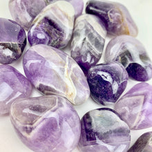 Load image into Gallery viewer, Amethyst &quot;Chevron&quot; | Tumbled |  Brazil
