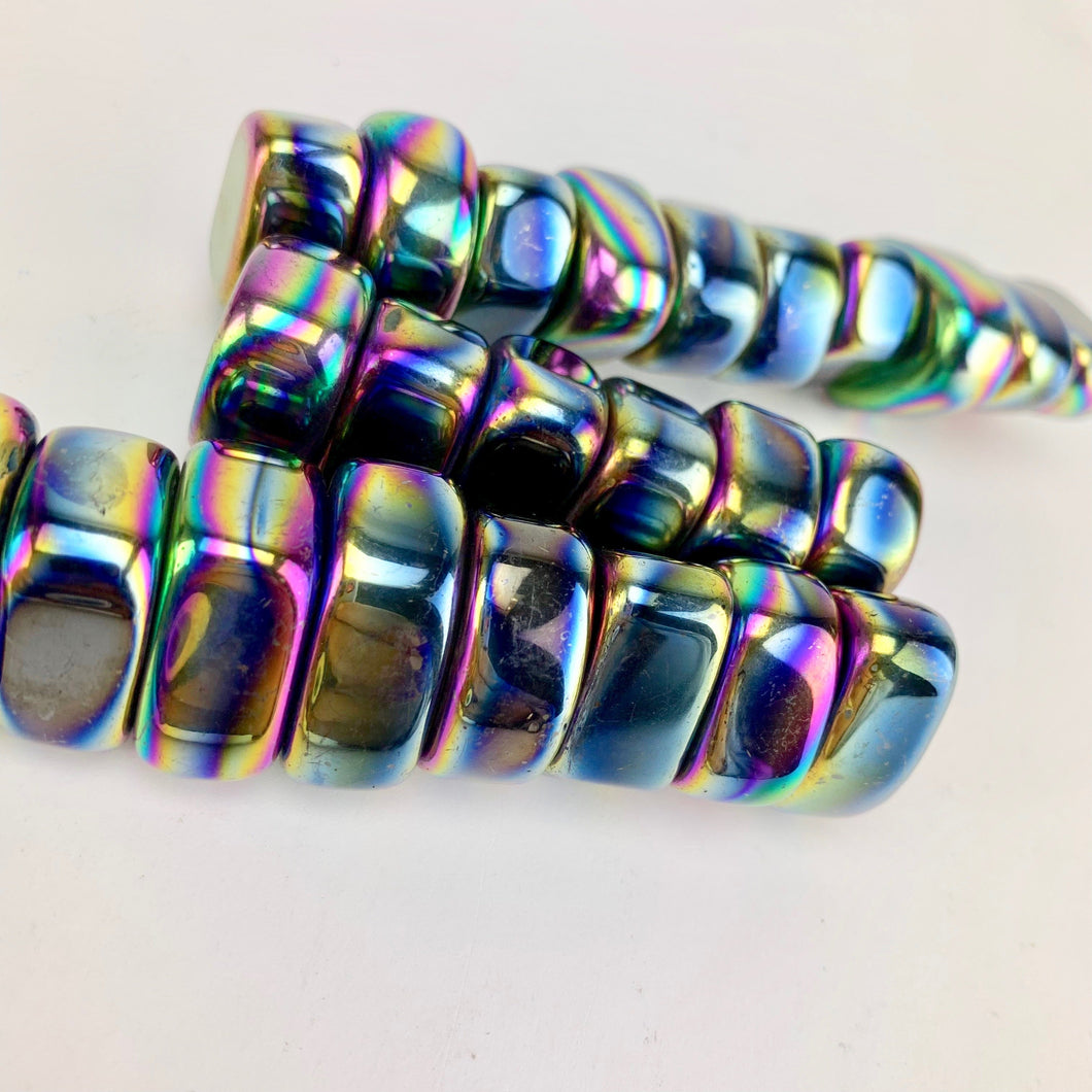 Rainbow Hematite | Magnetic | 1lb bag | 20-25 pieces per bag
