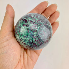 Load image into Gallery viewer, Ruby Fuchsite Kyanite | Sphere | 50-60mm | India
