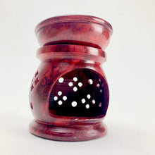 Load image into Gallery viewer, Red Soap Stone Aroma Lamp
