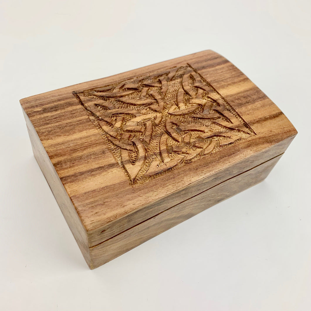 Triquetra Wooden Crystal Box