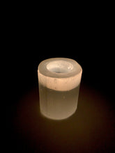 Load image into Gallery viewer, *Selenite Candle Holder | Natural w/ Polished Top | Choose Size
