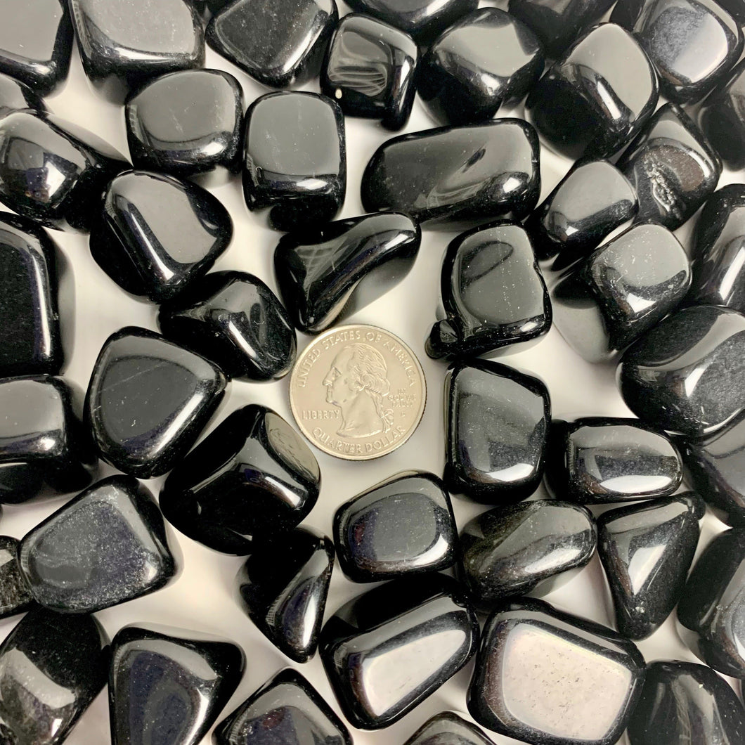 Black Obsidian | Tumbled | Mexico | Kilo Lot