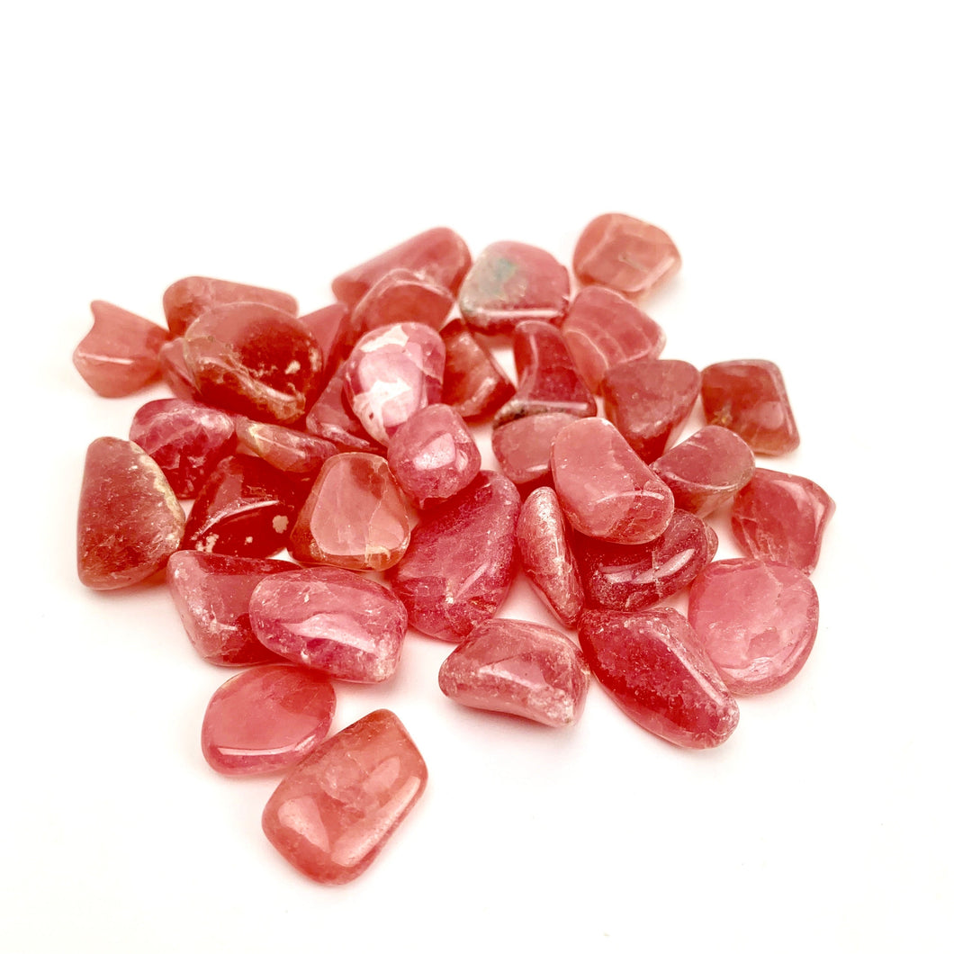 Rhodochrosite Ortiz | AA Grade | Tumbled | 13-17mm | 100 grams