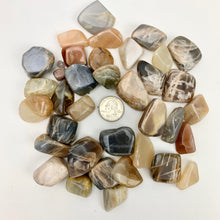 Load image into Gallery viewer, Mixed Moonstone | Tumbled | India | 20-40mm | 1 lb

