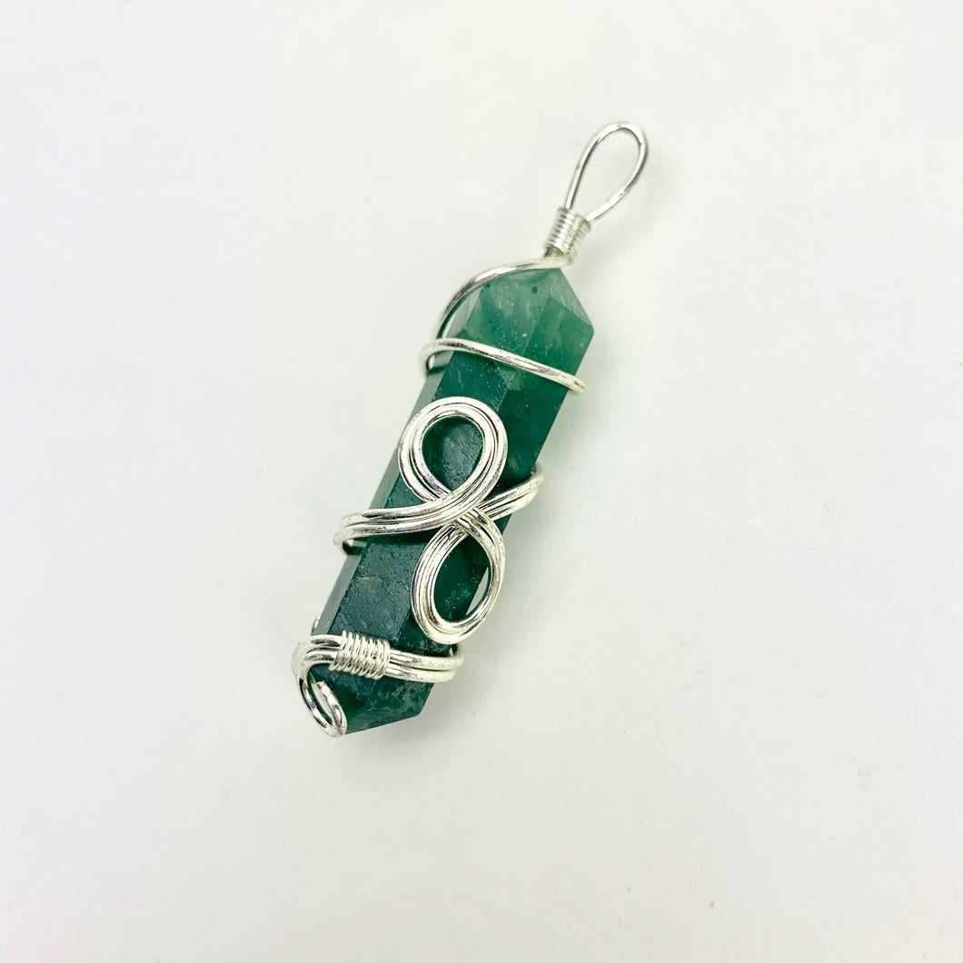 Double-Term Swirly Wire Wrapped Pendant | 40mm | 5pk