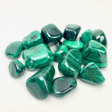 Load image into Gallery viewer, Malachite | Tumbled | 1lb | 25-30mm | Congo
