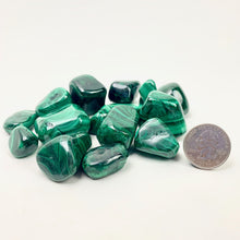 Load image into Gallery viewer, Malachite | Tumbled | 1lb | 25-30mm | Congo
