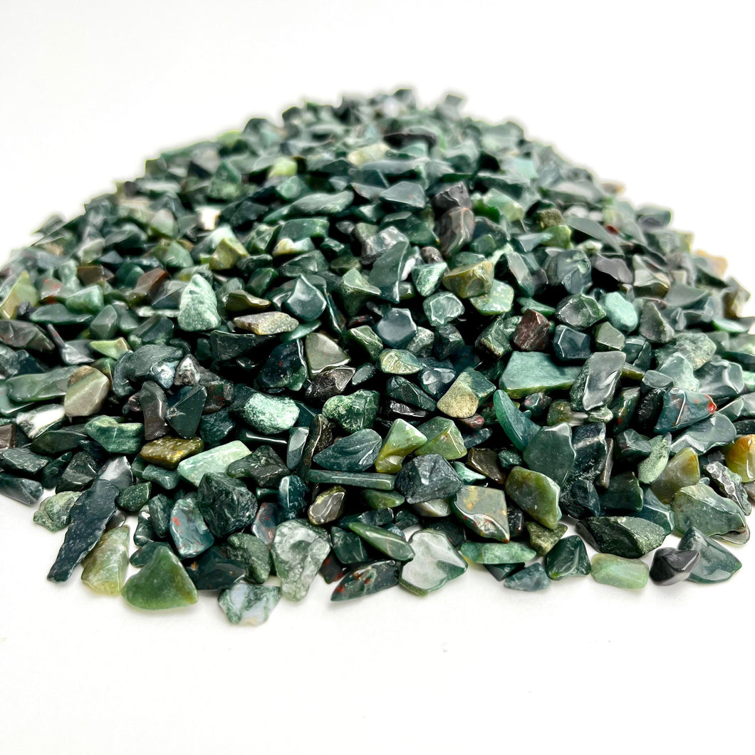 Bloodstone | Tumbled Chips | 1 lb | 5-7mm | India