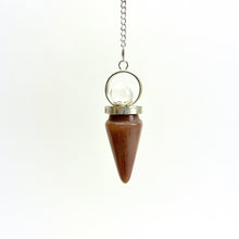 Load image into Gallery viewer, Cone Pendulum w/ Crystal Ball &amp; &quot;Topi&quot; Bail
