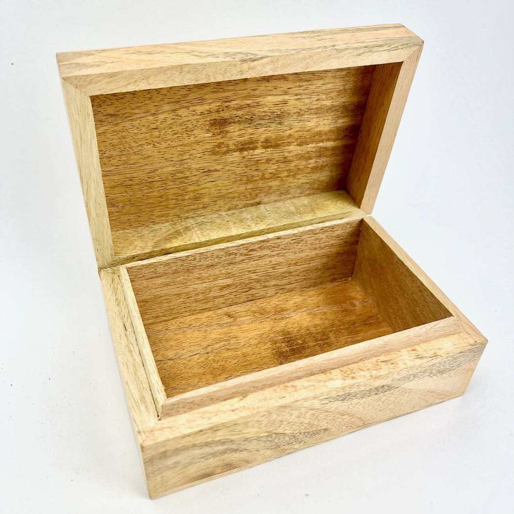 Plain Wooden Crystal Box