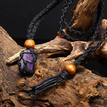 Load image into Gallery viewer, Hand-Woven Crystal Necklace Holder

