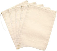 Load image into Gallery viewer, Cotton Drawstring Bags - 100 Count - 4x6
