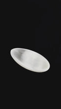 Load and play video in Gallery viewer, Selenite XL Oval Bowl | 12&quot; | Morocco
