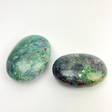 Load image into Gallery viewer, Ruby Fuchsite Kyanite | Palmstone | 60-70mm | India
