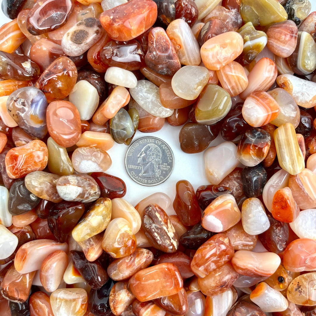 *Carnelian | Tumbled | Kilo | Brazil | Choose a Size!